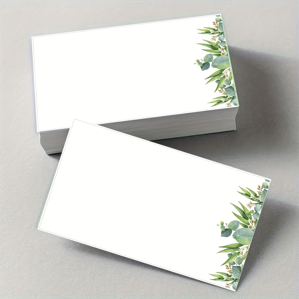 Wedding Supply Company - 50 stuks blanco kaartjes met groen