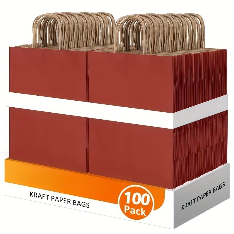 Wedding Supply Shops - 100 stuks rode papieren cadeautassen met