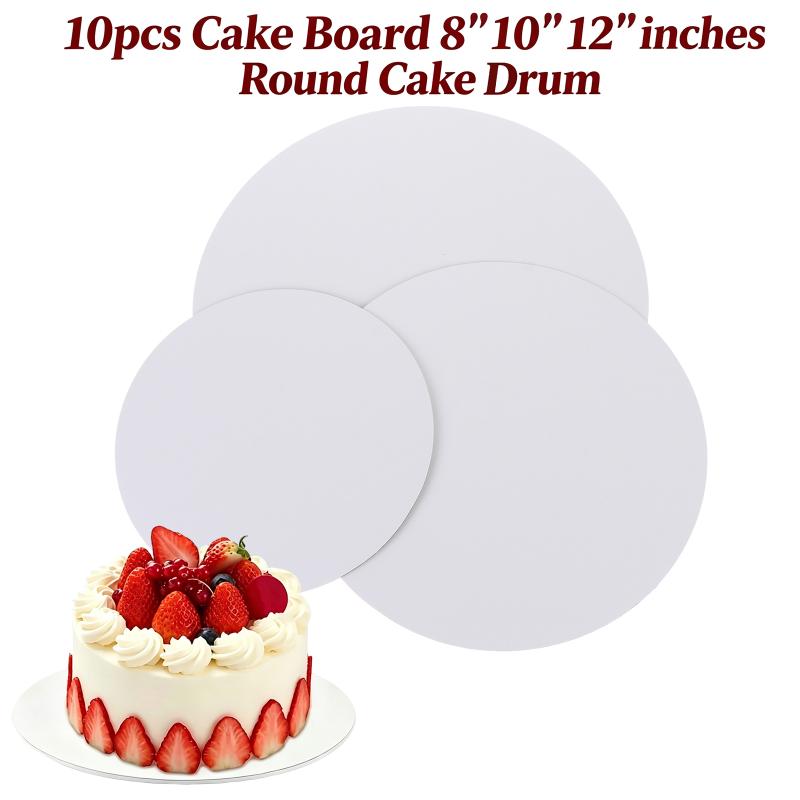 Wedding Supply Shops - Witte 10-delige ronde taartbodems van professioneel