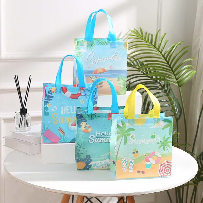 Wedding Supply Shops - Zomerstrand Cadeauverpakking Zwemmen Surfen Non-woven tas