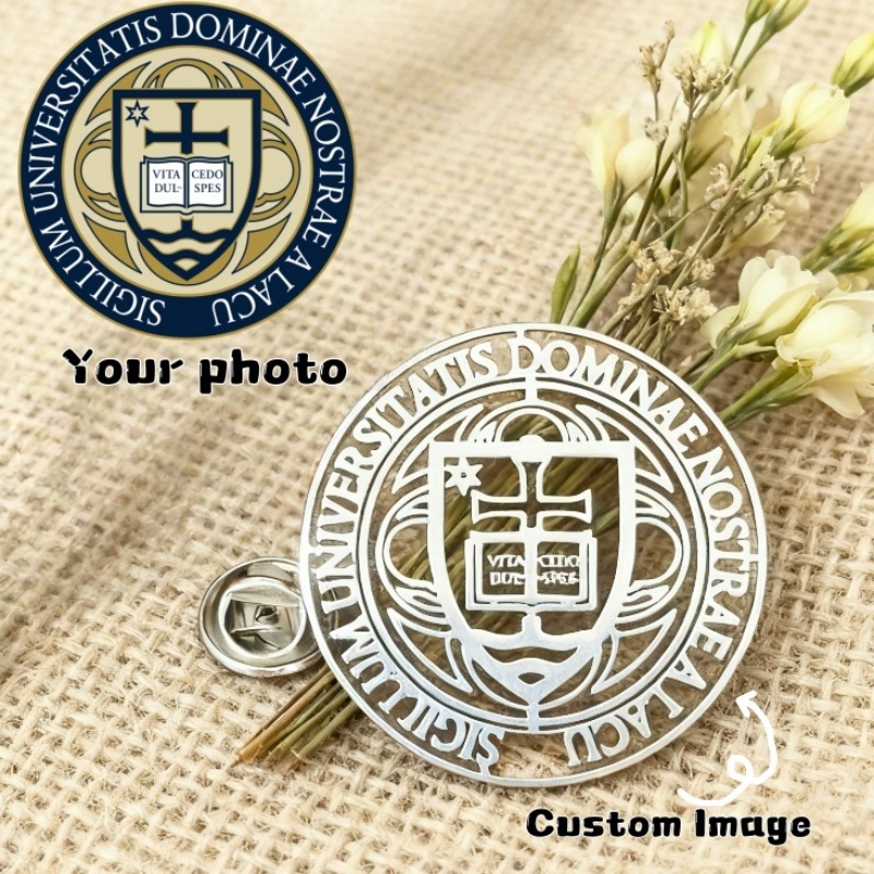 Wedding Supply Company - Op maat gemaakte bedrijfslogo-afbeelding broche gepersonaliseerde