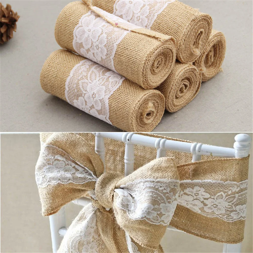 Supply Wedding Venue - 10PC Linnen Stoel Rugdecoratie Boog Linnen