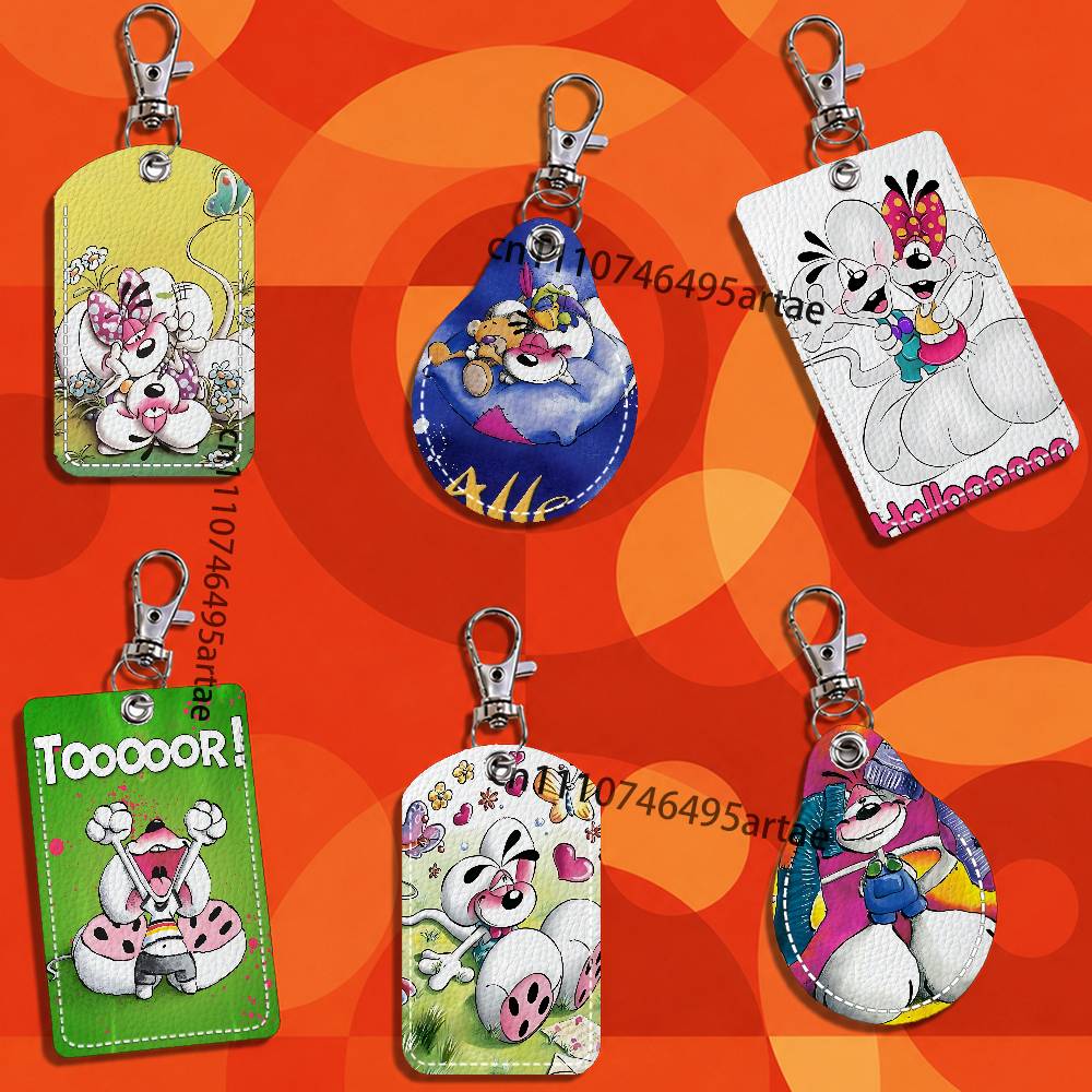 Wedding Packaging - Cartoon Mouses D-Diddl Kaart Sleutelhanger Mode