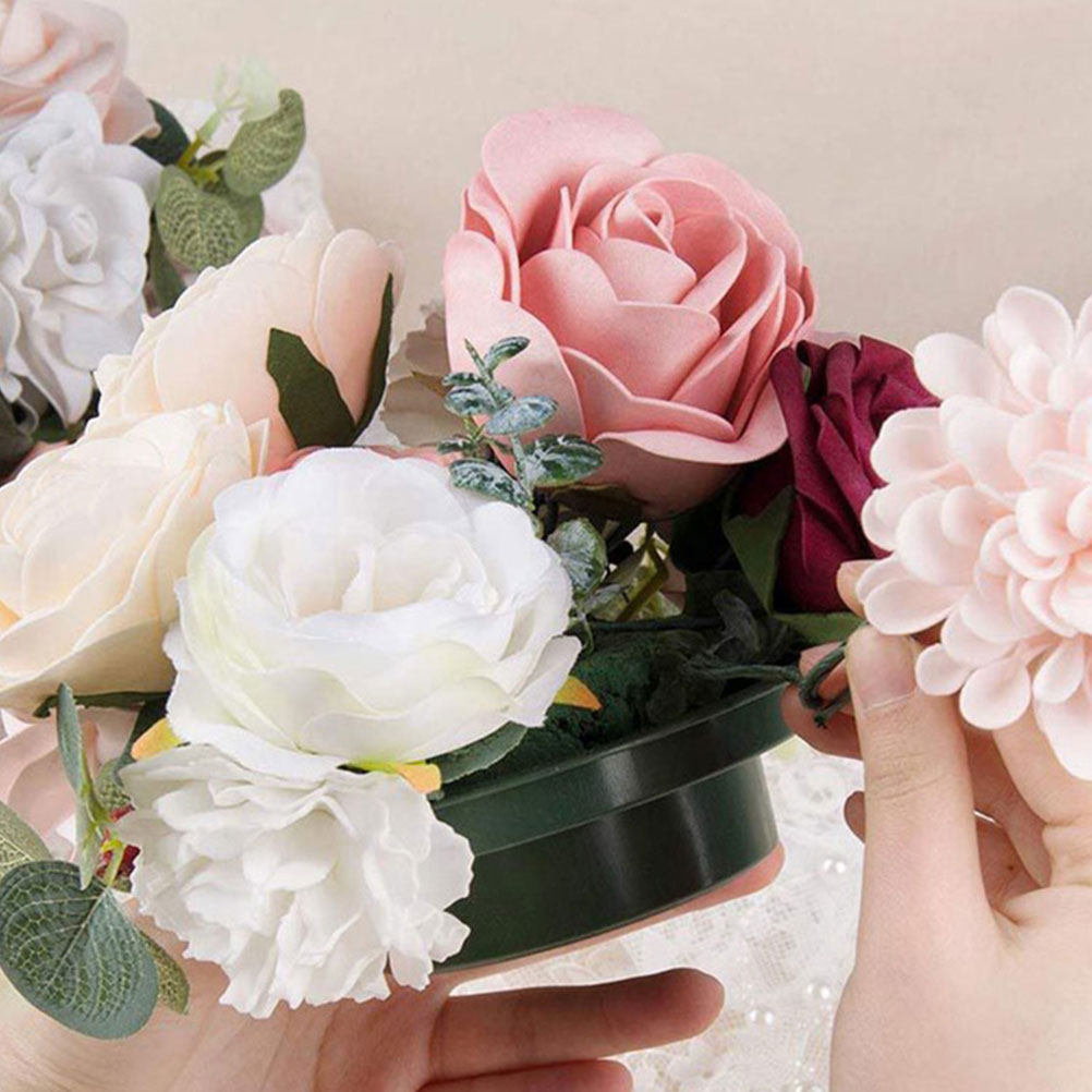 Wedding Floral Supply - 2 stuks ronde bloemige modder bloemstukken,