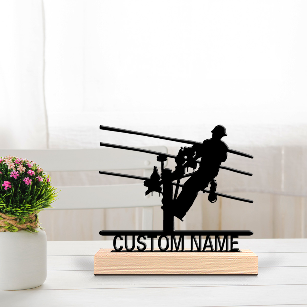 Wedding Party Supply - 1 stuk stijlvolle gepersonaliseerde elektricien metaal