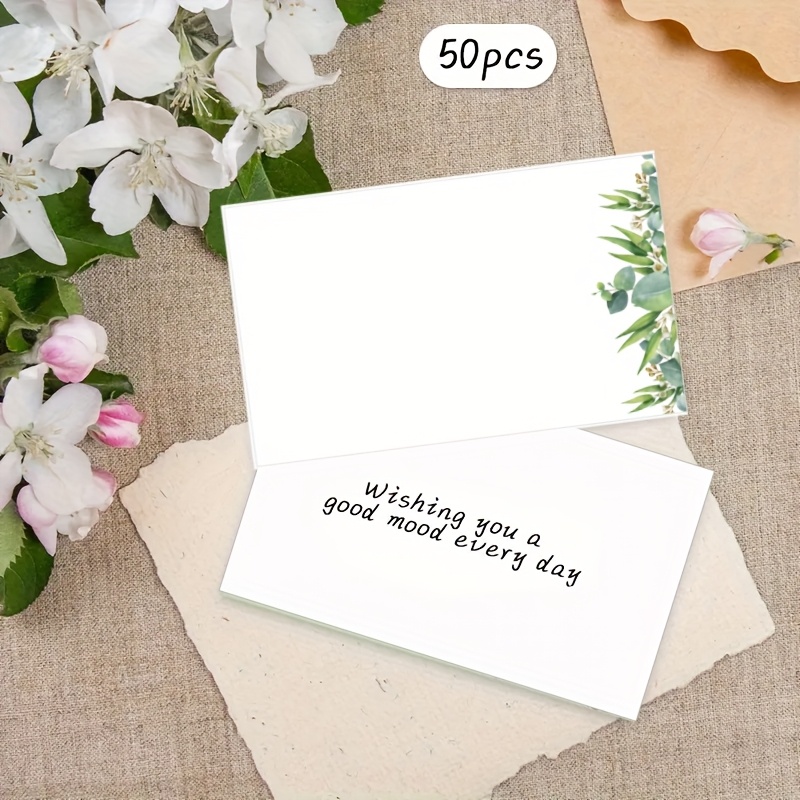 50 stuks blanco kaartjes met g - Wedding Supply Company recensie en prijs