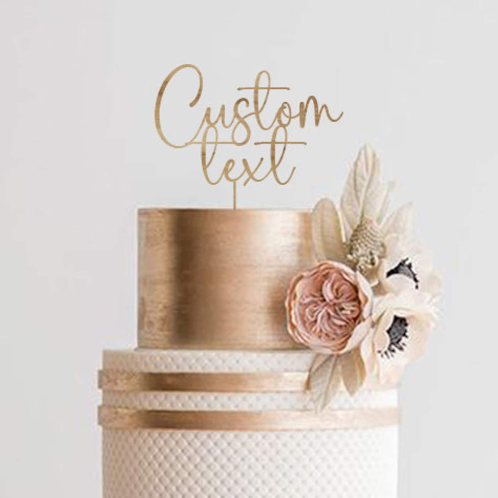 Aangepaste tekst gouden acryl  - Wedding Ceremony Supply recensie en prijs