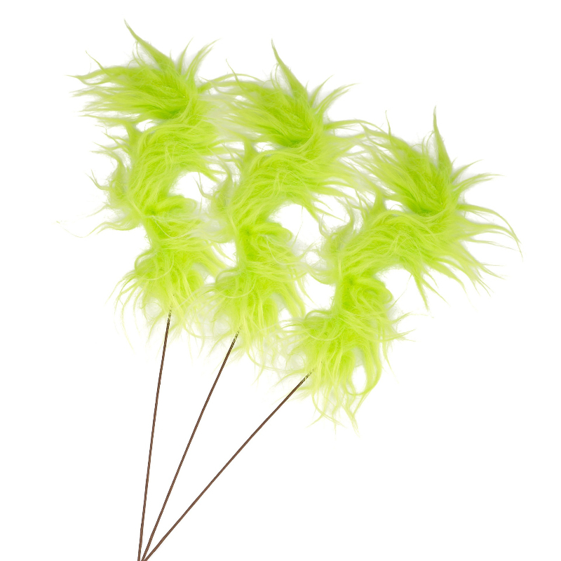 Pluizige groene Grinch-takjes, - Wedding Ceremony Supply recensie en prijs