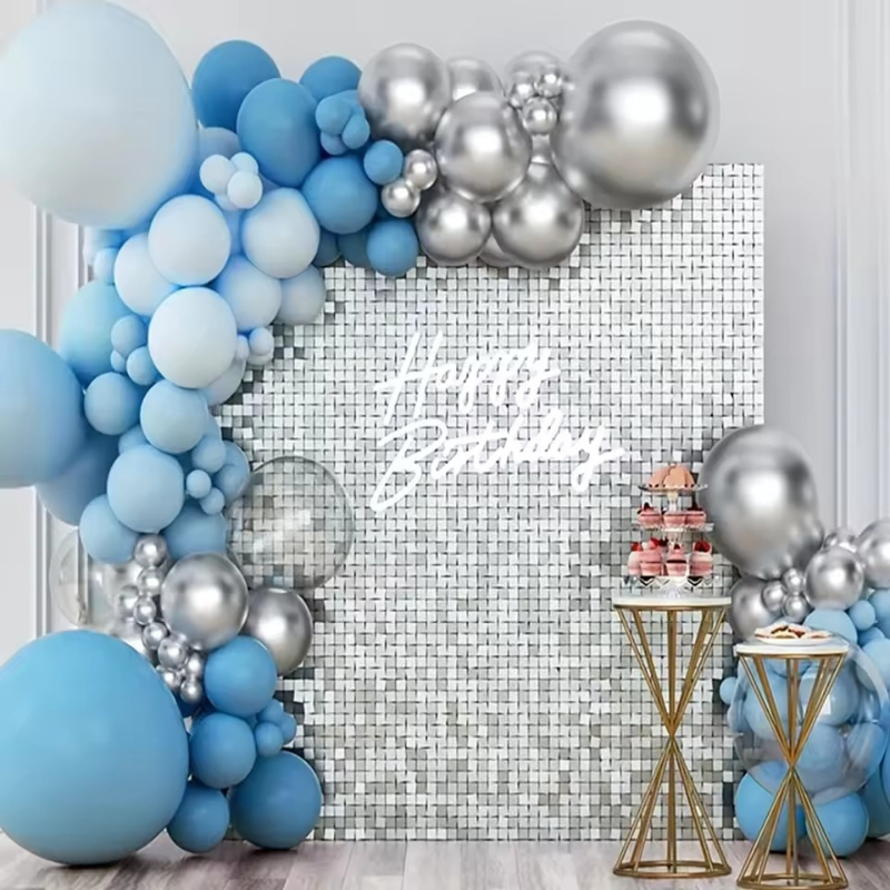 1/2/6/10PCS Zilverachtig/Goude - Wedding Backdrop Curtain recensie en prijs