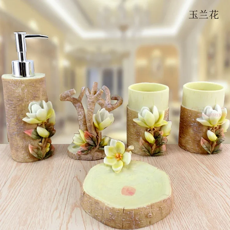 5 stks/set Hars Badkamer Acces - Wedding Bathroom Supply Kit recensie en prijs