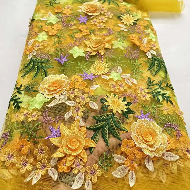 90x130cm 3D Bloemig Geborduurd - Wedding Floral Supply recensie en prijs