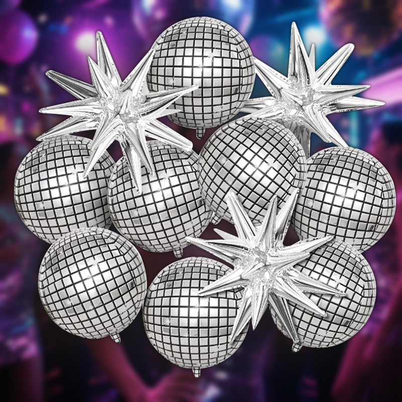 8 stuks zilveren disco explosi - Supply Wedding Venue recensie en prijs