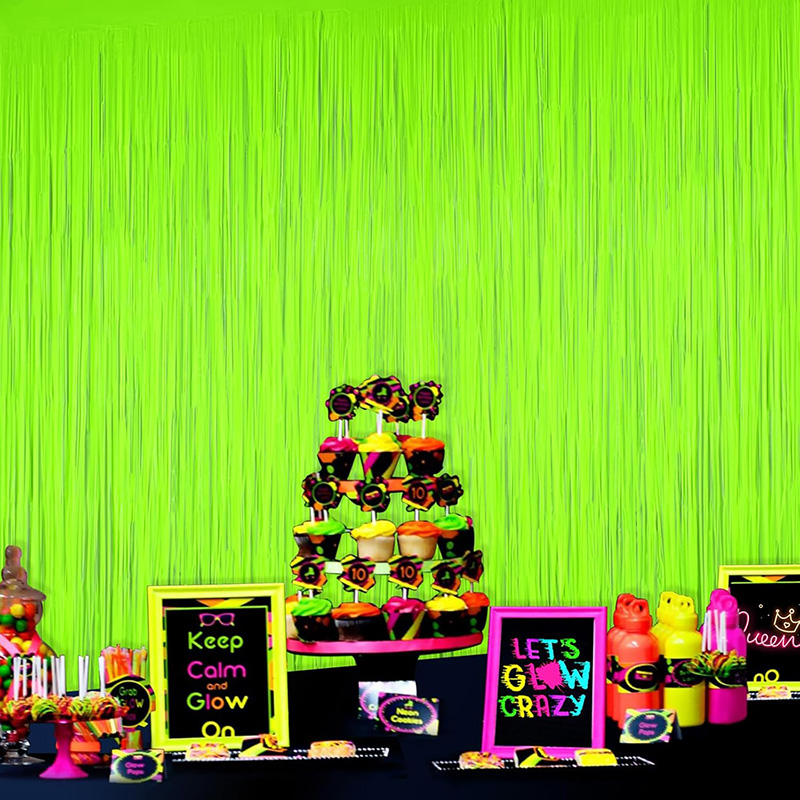 Glow Party Neon Folie Fringe G - Wedding Backdrop Curtain recensie en prijs