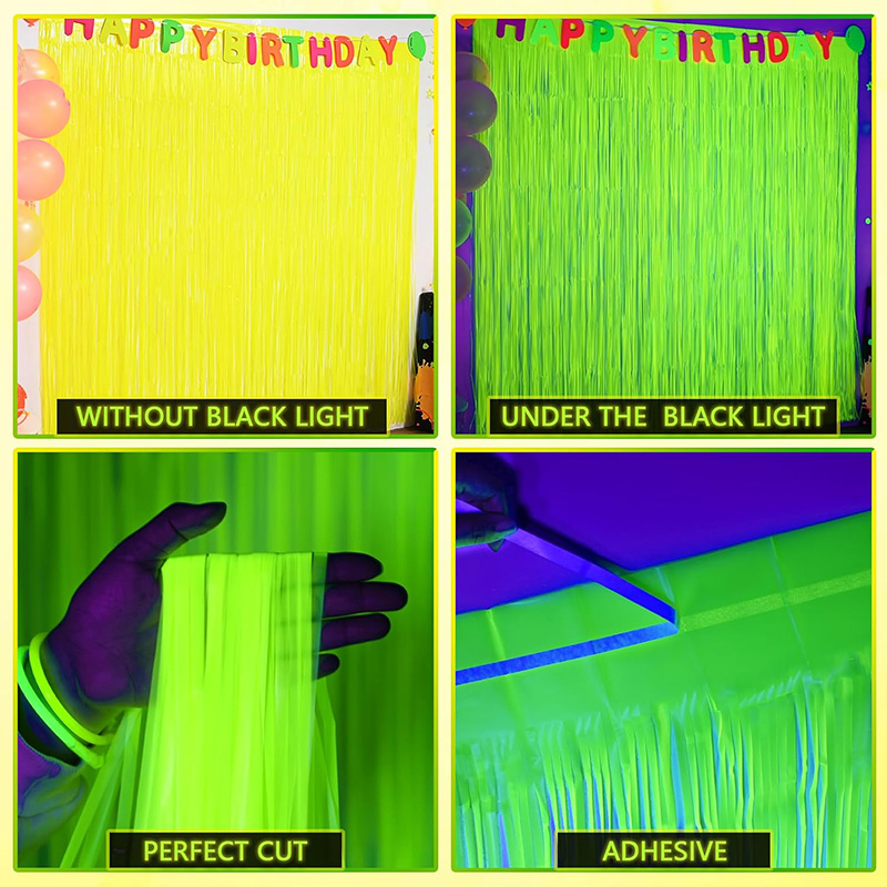 Glow Party Neon Folie Fringe G - Wedding Backdrop Curtain recensie en prijs