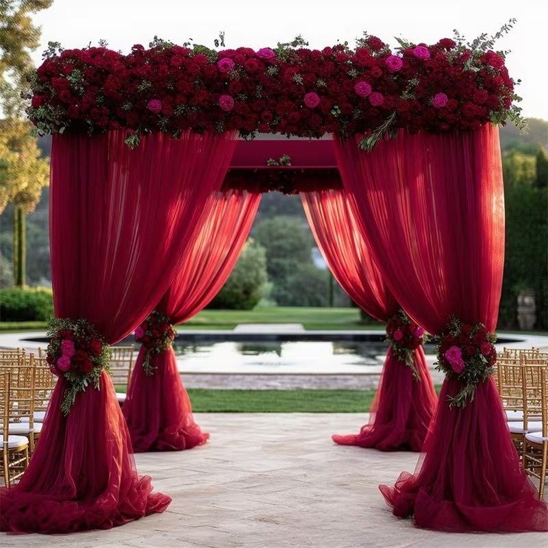 6 meter bruiloft boog draperie - Wedding Backdrop Curtain recensie en prijs