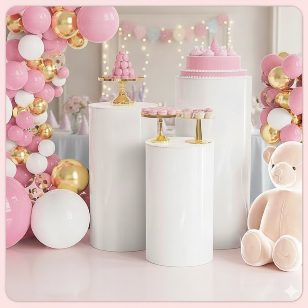 3/5 stuks witte cilindrische s - Wedding Party Supply recensie en prijs