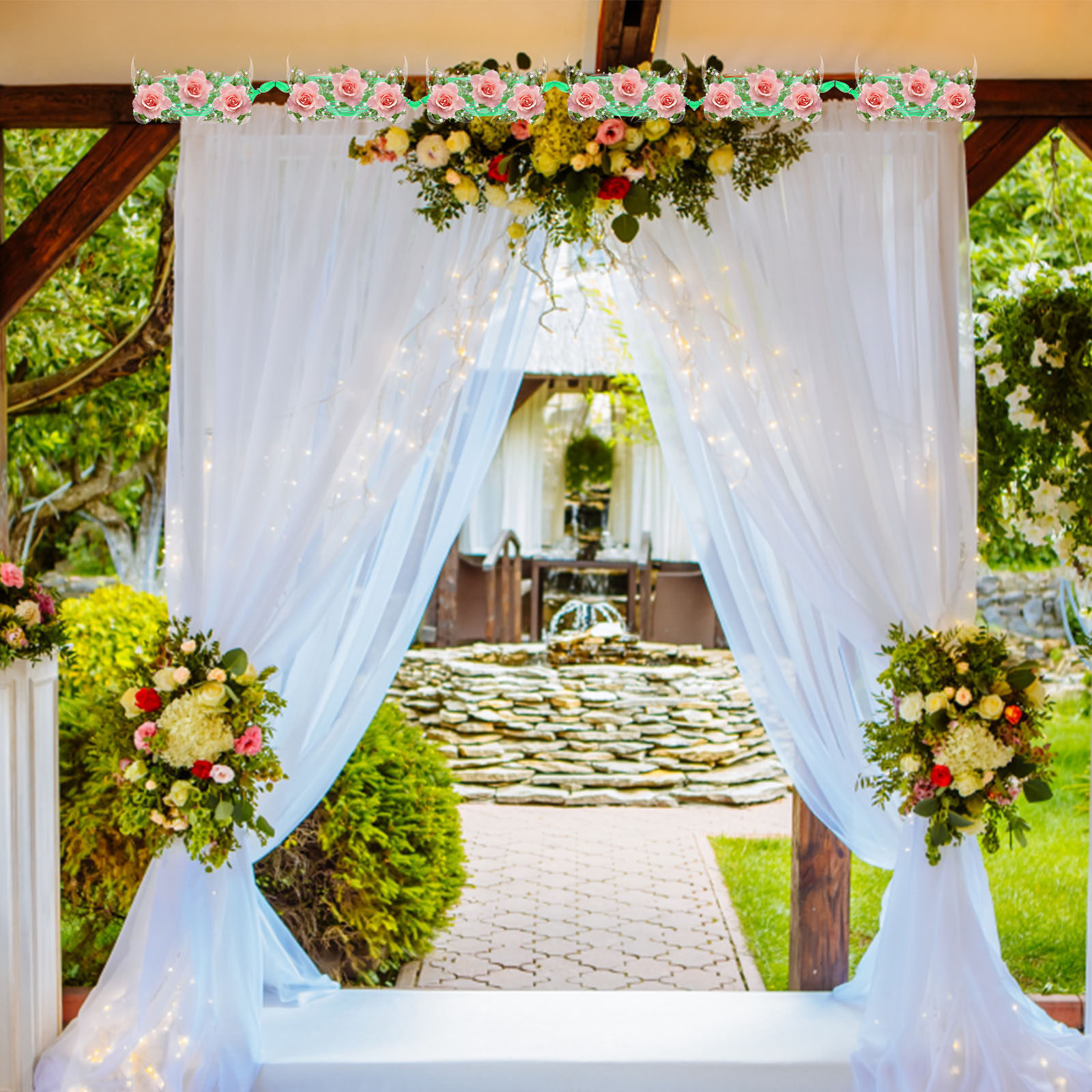 1Set Bloemenschuim Guirlande W - Wedding Floral Supply recensie en prijs