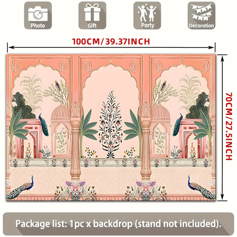 Sierlijke Mughal bloemrijke pa - Wedding Backdrop Curtain recensie en prijs