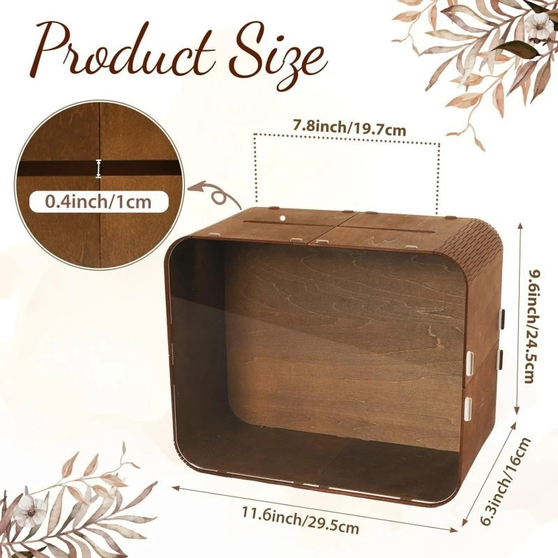 Houten trouwkaartenbox met acr - Wedding Ceremony Supply recensie en prijs
