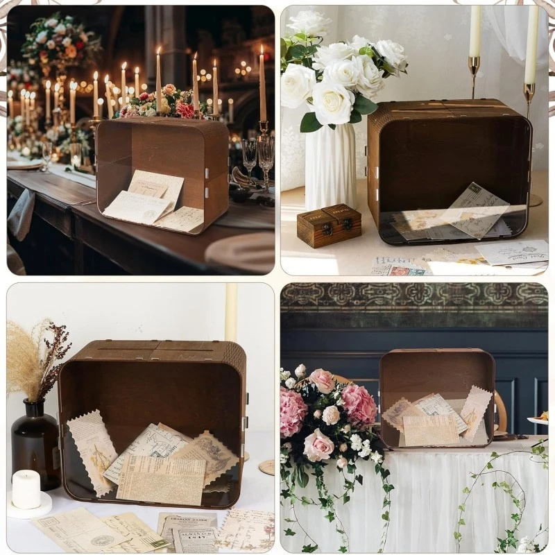 Houten trouwkaartenbox met acr - Wedding Ceremony Supply recensie en prijs