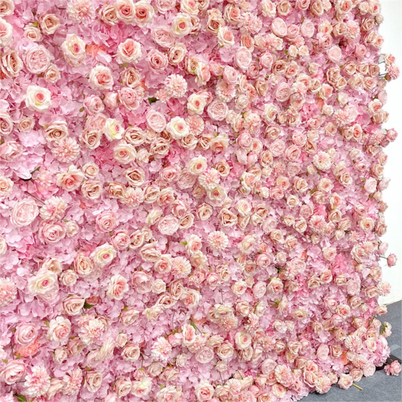 Uflower Roze Roos Hortensia Do - Wedding Backdrop Curtain recensie en prijs