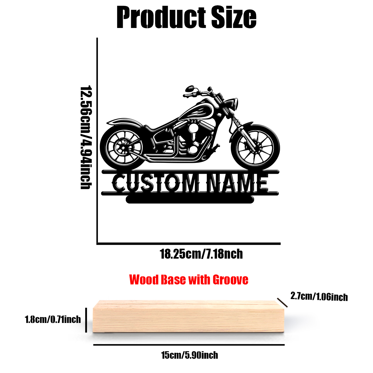 1Pc Csutom Naam Road Motorbike - Wedding Party Supply recensie en prijs